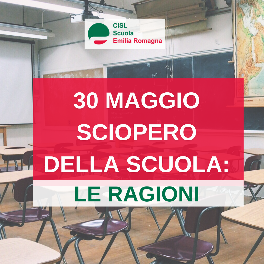 30 MAGGIO SCIOPERO DELLA SCUOLA: LE RAGIONI